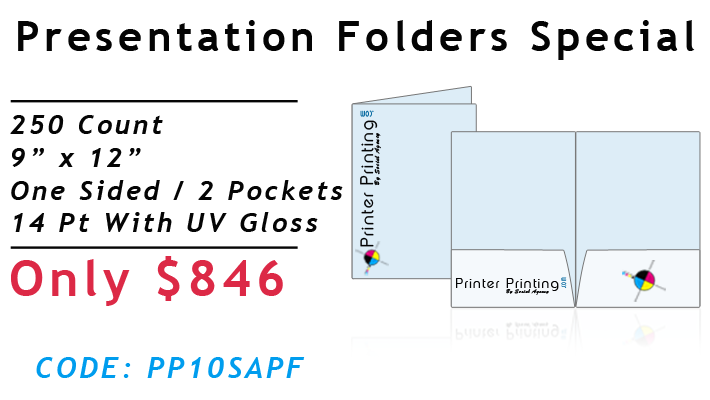 Presentation Folder Printing Special